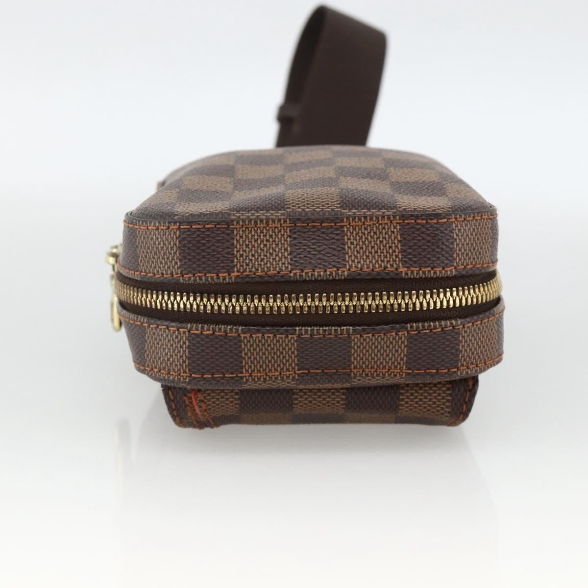 LOUIS VUITTON Damier Ebene Geronimos Shoulder Bag N51994 LV Auth ka3600