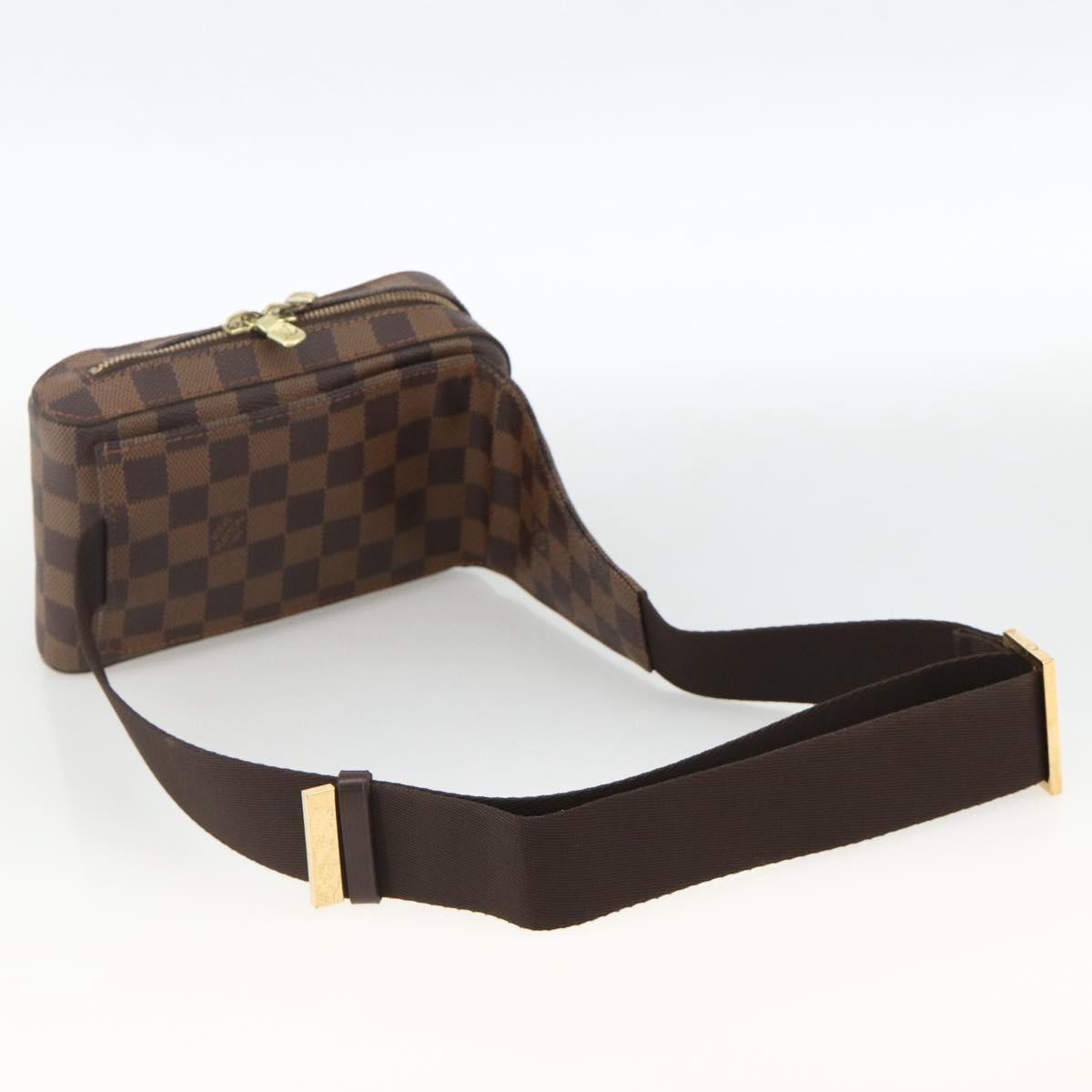 LOUIS VUITTON Damier Ebene Geronimos Shoulder Bag N51994 LV Auth ka3600