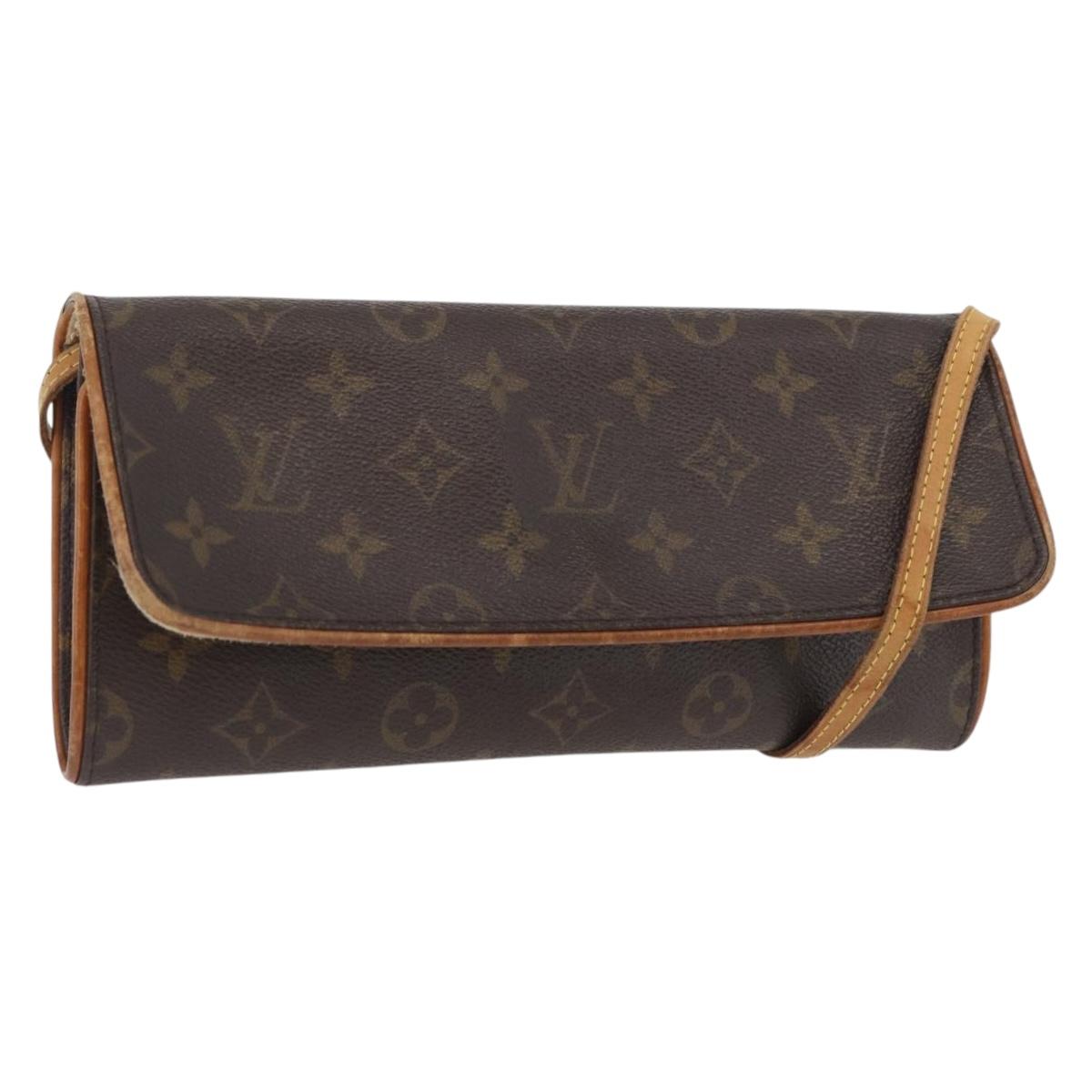LOUIS VUITTON Monogram Pochette Twin GM Shoulder Bag M51852 LV Auth ka3602