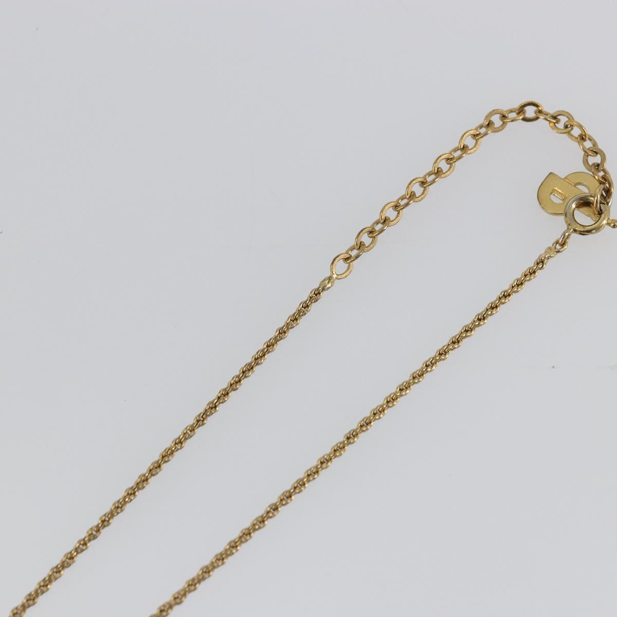 Christian Dior Necklace metal Gold Tone Auth ka3610