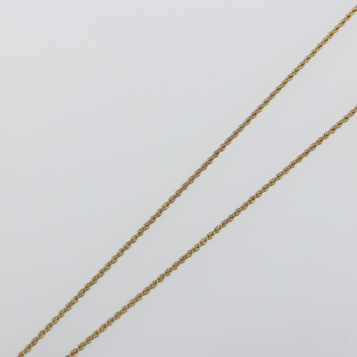 Christian Dior Necklace metal Gold Tone Auth ka3610