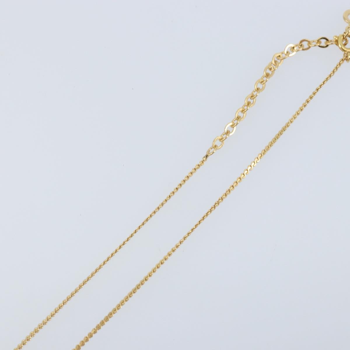 Christian Dior Necklace metal Gold Tone Auth ka3612A