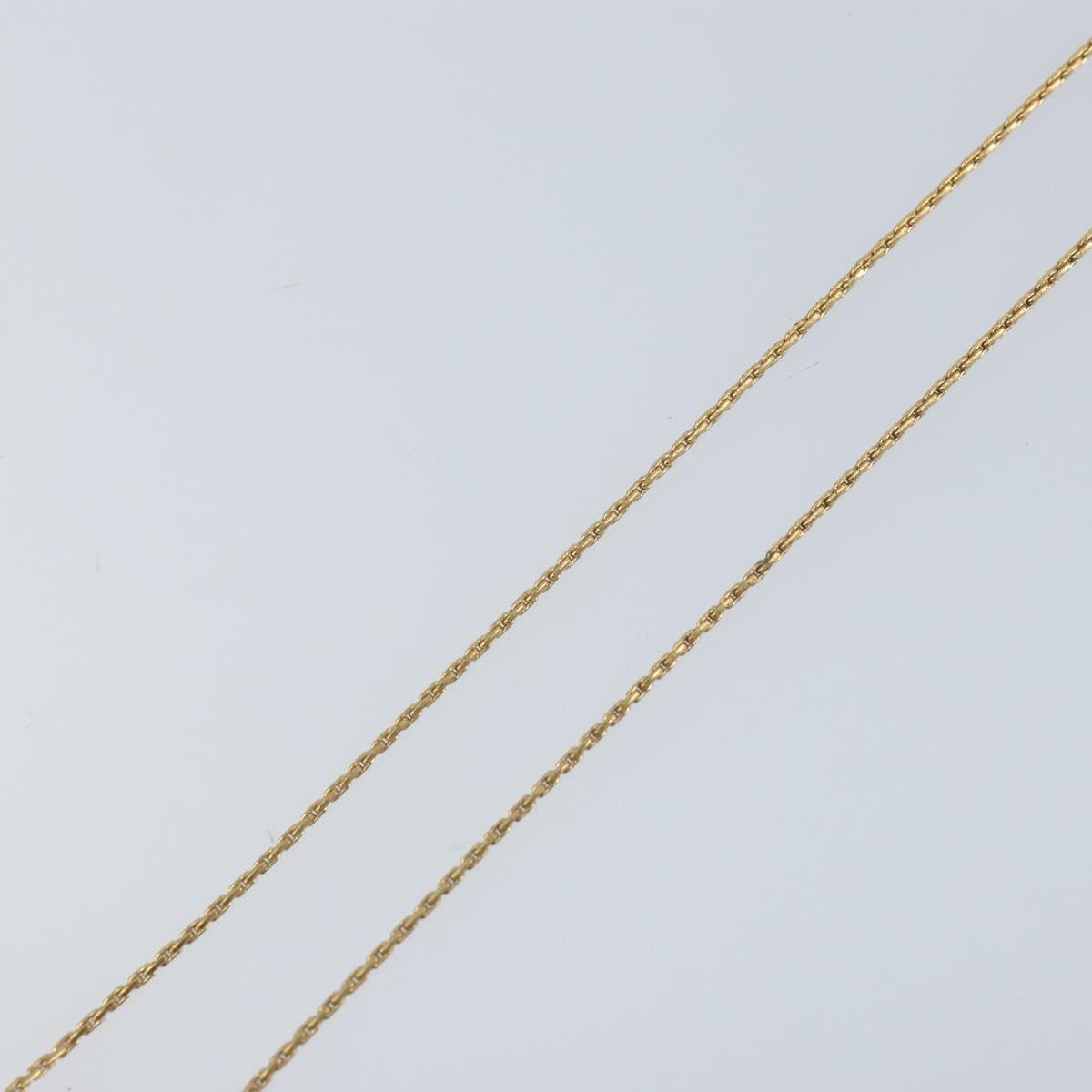 Christian Dior Necklace metal Gold Tone Auth ka3615A