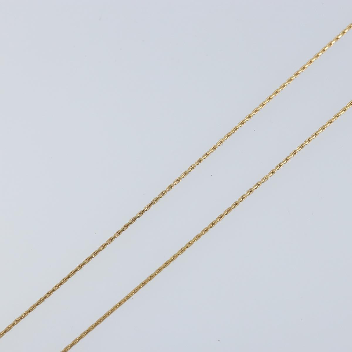 Christian Dior Necklace metal Gold Tone Auth ka3615A