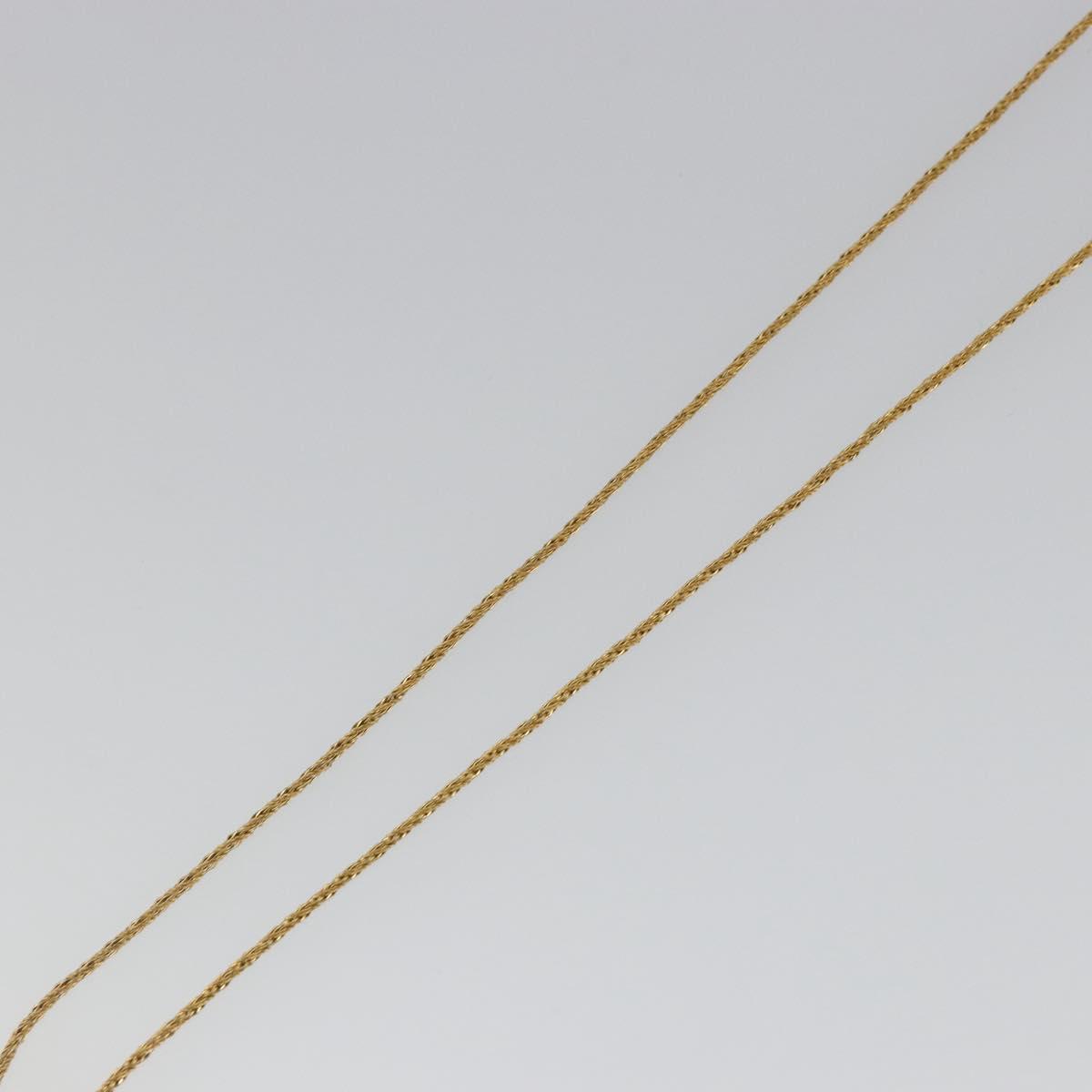 Christian Dior Necklace metal Gold Tone Auth ka3617