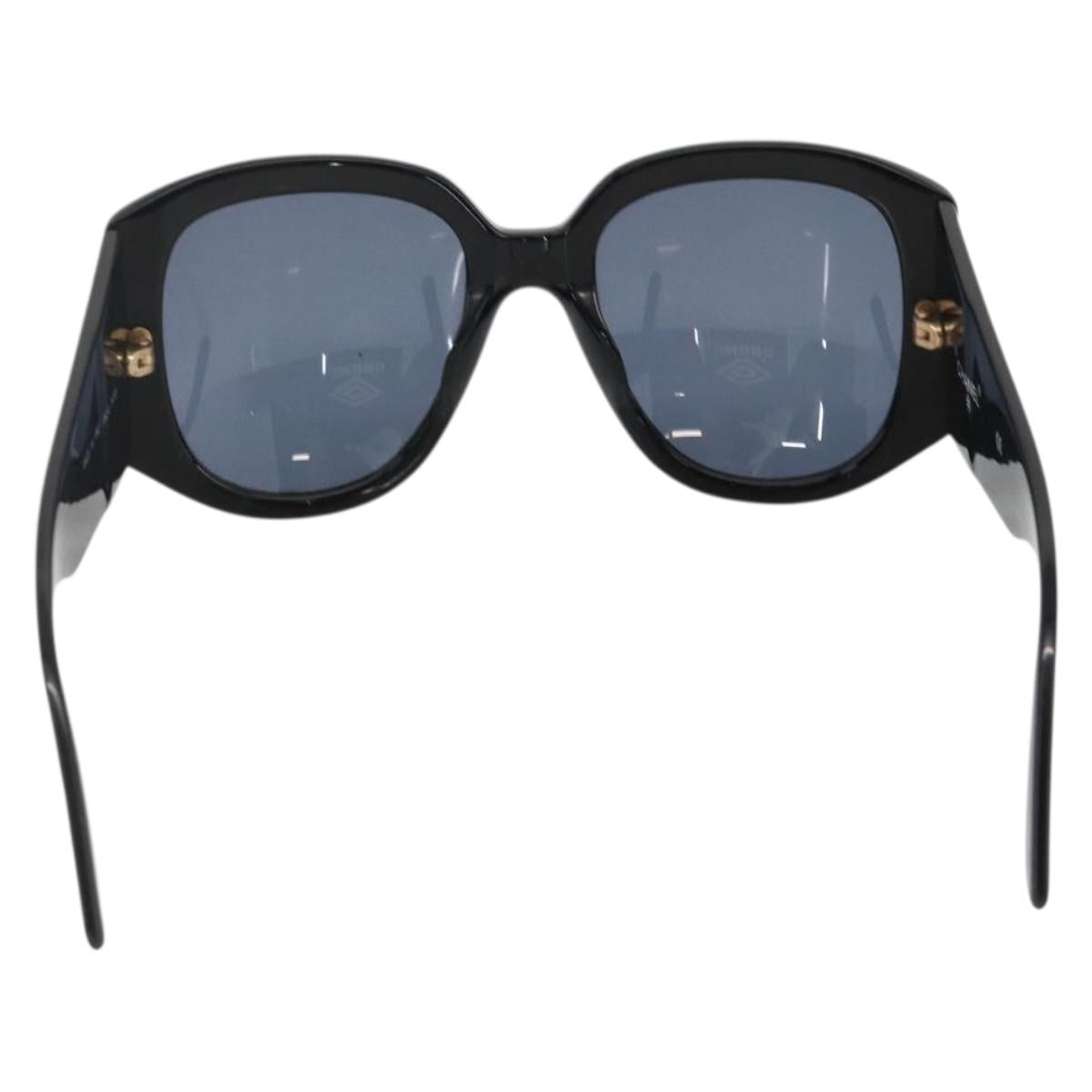 CHANEL Sunglasses plastic Black CC Auth ka3619