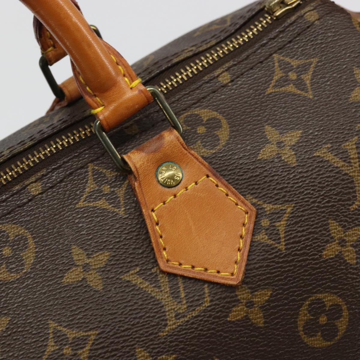 LOUIS VUITTON Monogram Speedy 30 Hand Bag M41526 LV Auth ka3623A