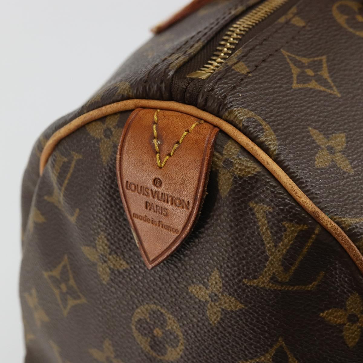 LOUIS VUITTON Monogram Speedy 30 Hand Bag M41526 LV Auth ka3623A