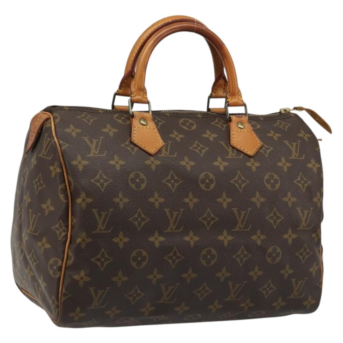 LOUIS VUITTON Monogram Speedy 30 Hand Bag M41526 LV Auth ka3623A