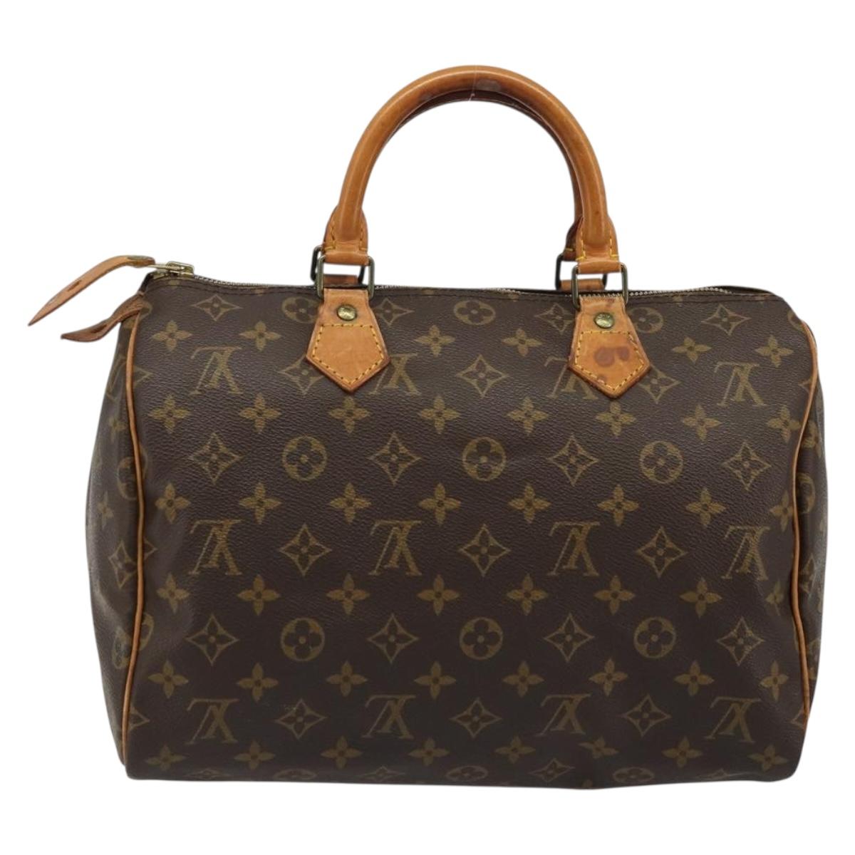 LOUIS VUITTON Monogram Speedy 30 Hand Bag M41526 LV Auth ka3623A