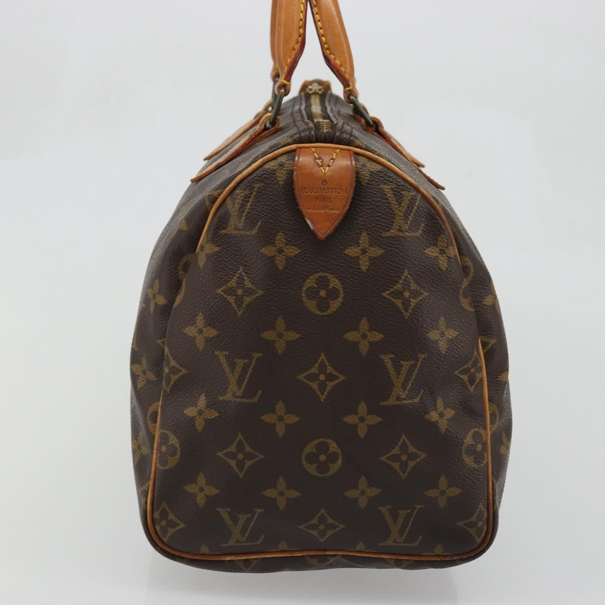 LOUIS VUITTON Monogram Speedy 30 Hand Bag M41526 LV Auth ka3623A