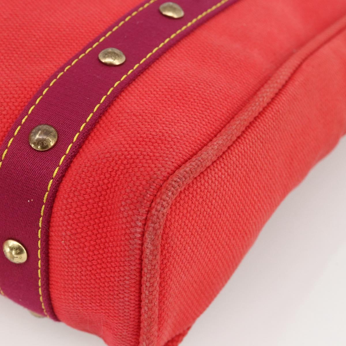 LOUIS VUITTON Antigua Cabas MM Tote Bag Red M40034 LV Auth ka3624