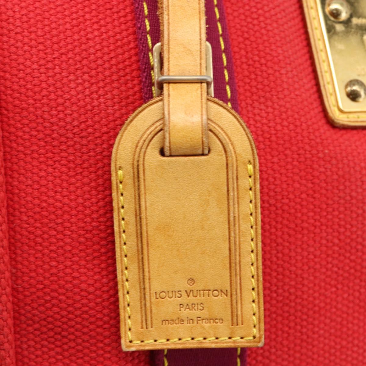 LOUIS VUITTON Antigua Cabas MM Tote Bag Red M40034 LV Auth ka3624