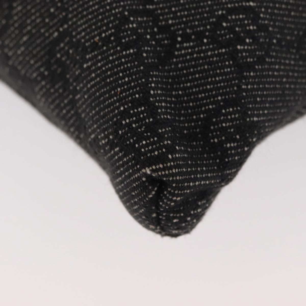 GUCCI GG Canvas Waist bag Black Silver 28556 Auth ka3628