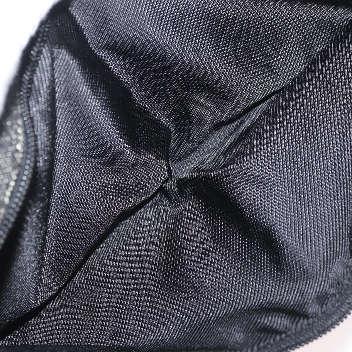 GUCCI GG Canvas Waist bag Black Silver 28556 Auth ka3628