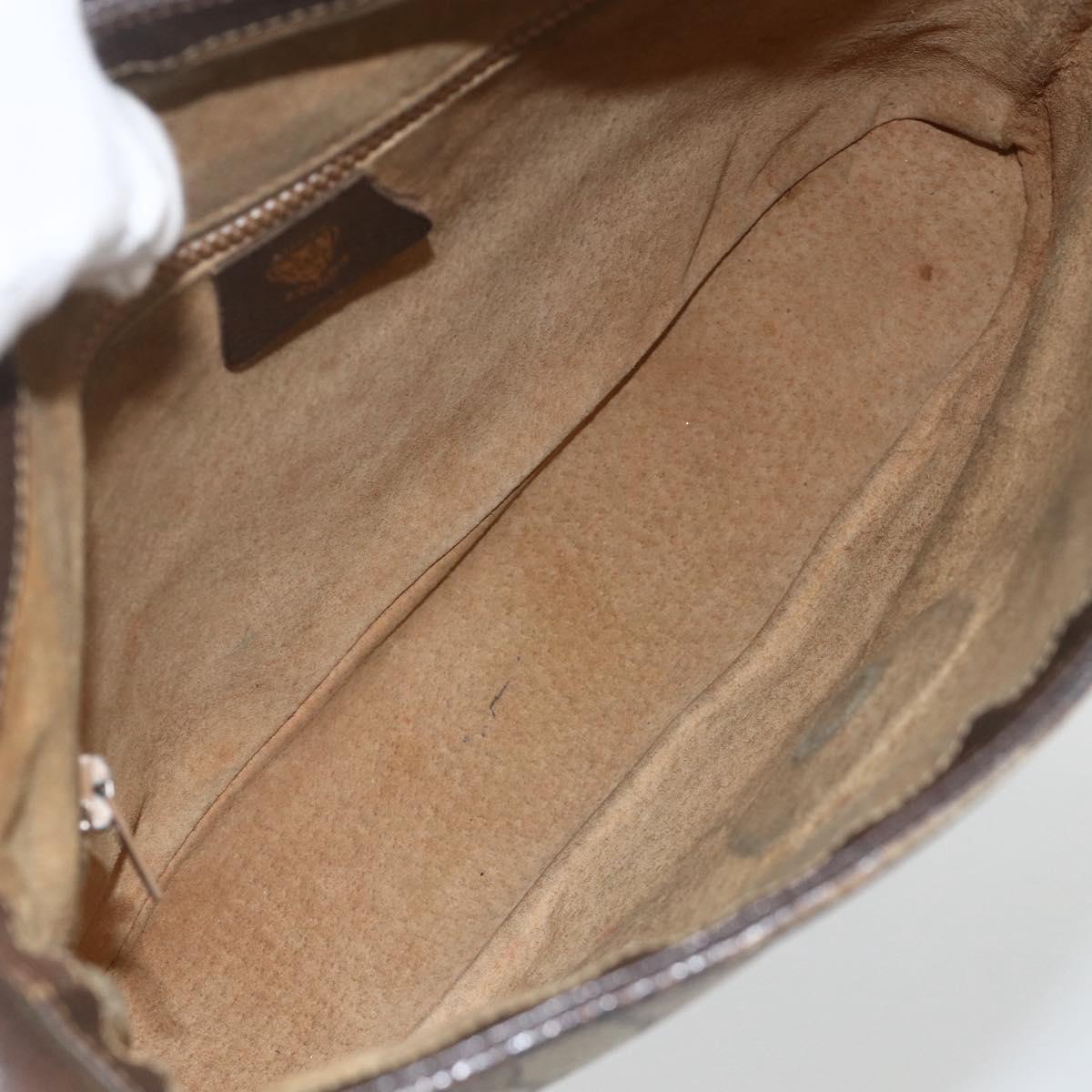 GUCCI GG Supreme Web Sherry Line Bag PVC Beige Gold 23 01 1791 Auth ka3630