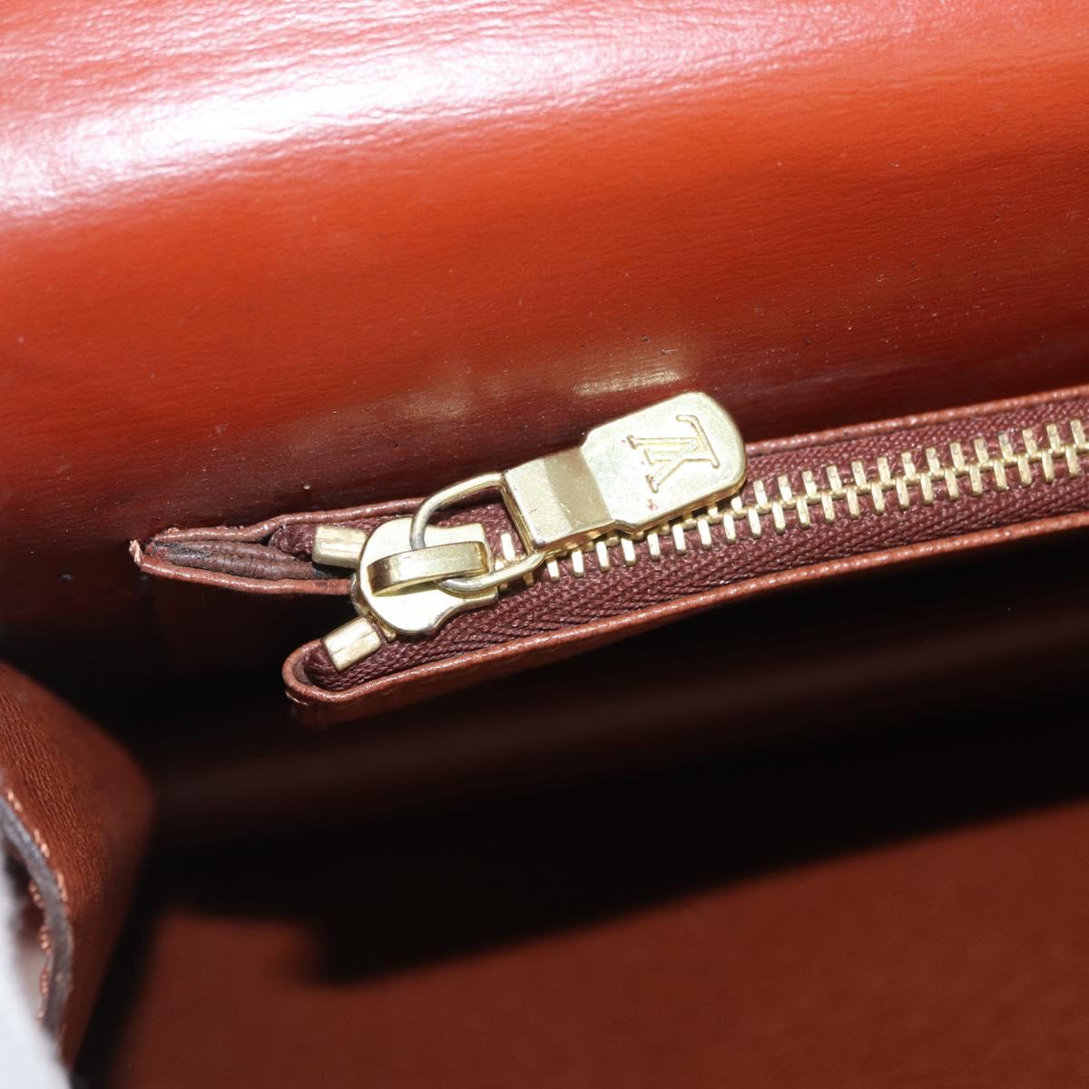LOUIS VUITTON Epi Concorde Hand Bag Brown M52133 LV Auth ka3633