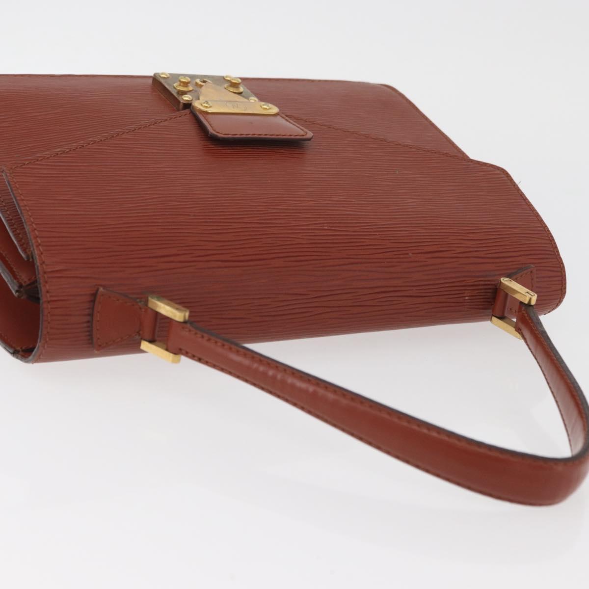 LOUIS VUITTON Epi Concorde Hand Bag Brown M52133 LV Auth ka3633