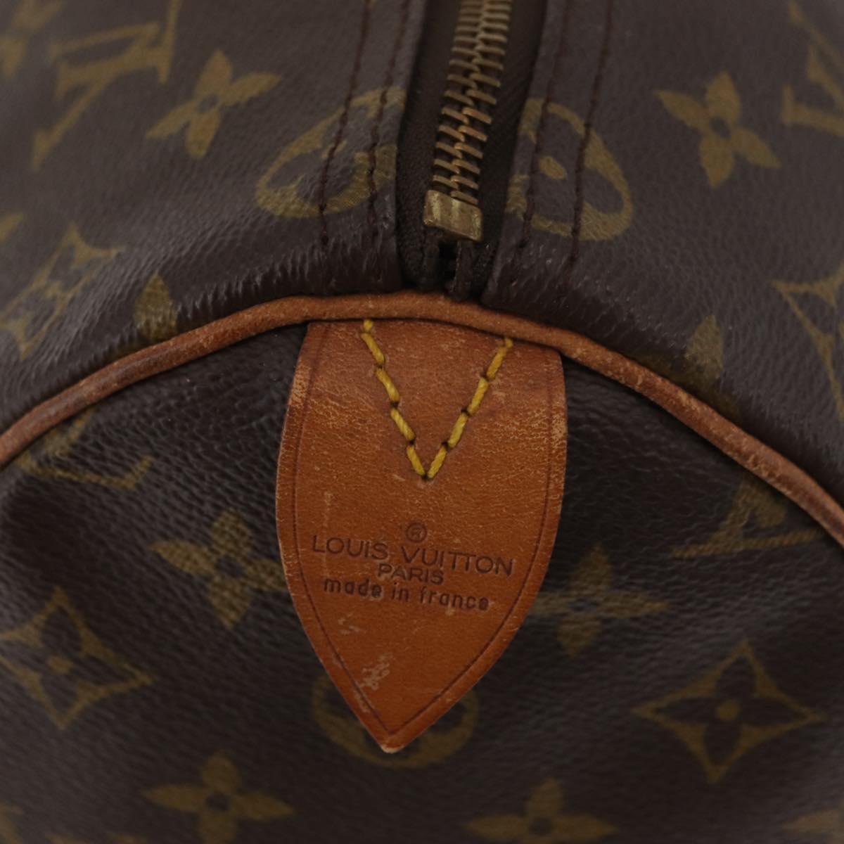 LOUIS VUITTON Monogram Speedy 35 Hand Bag M41524 LV Auth ka3636A