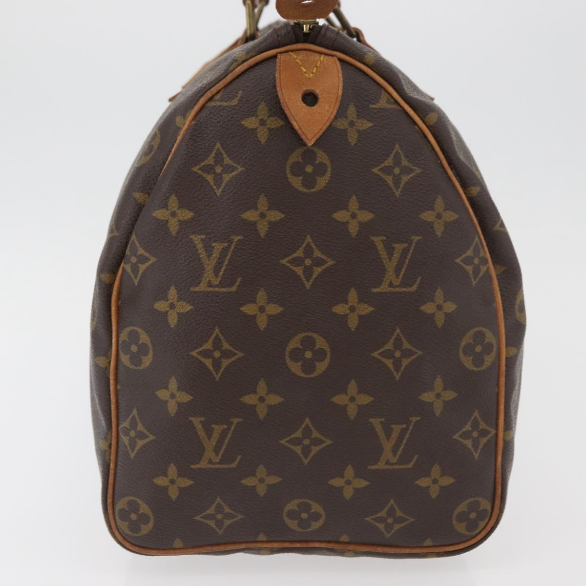 LOUIS VUITTON Monogram Speedy 35 Hand Bag M41524 LV Auth ka3636A