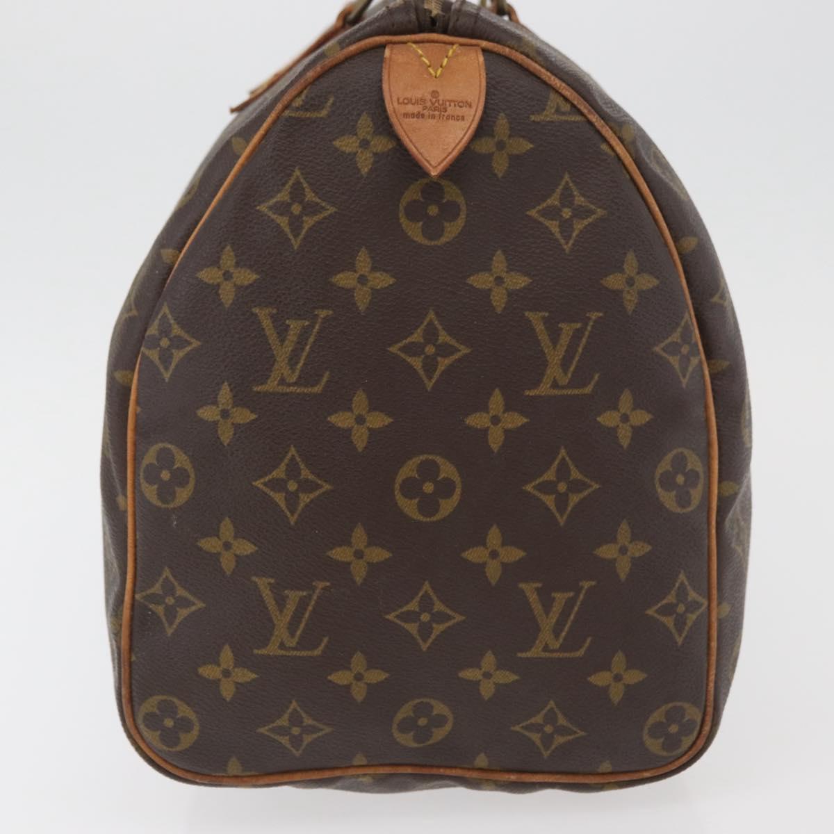 LOUIS VUITTON Monogram Speedy 35 Hand Bag M41524 LV Auth ka3636A