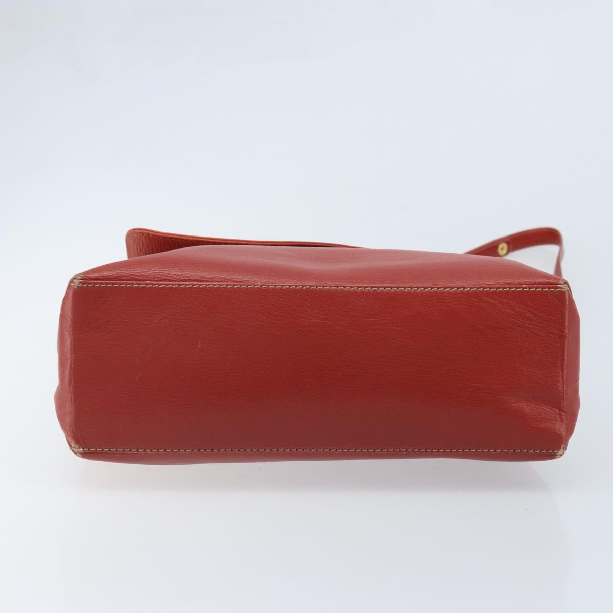 LOEWE Velazquez Hand Bag Leather 2way Orange Gold Auth ka3639
