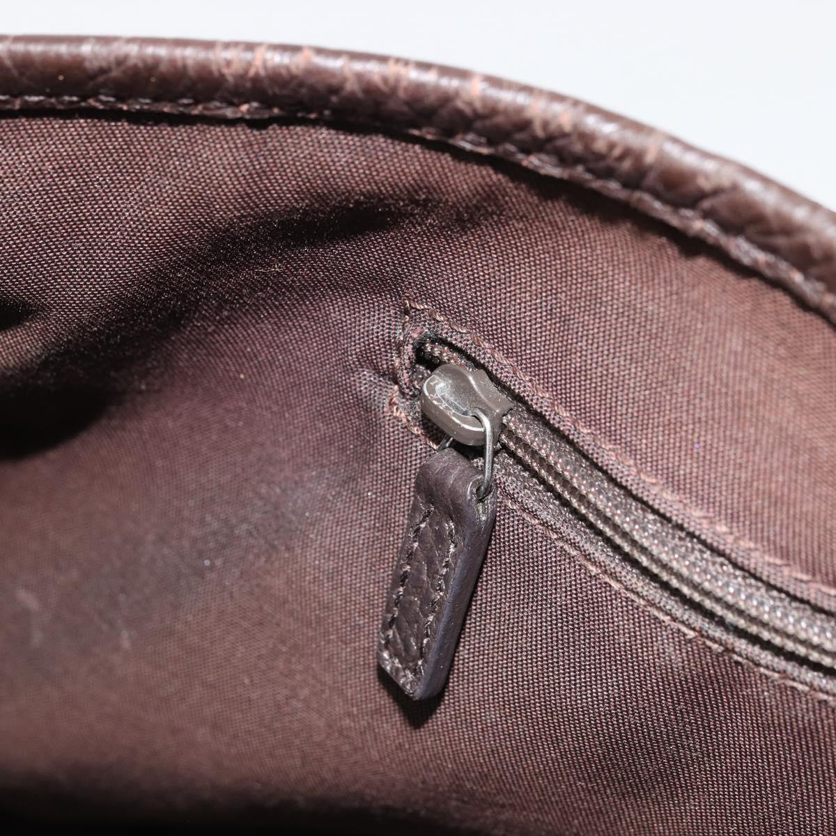 GUCCI GG Canvas Web Sherry Line Bag Nylon Outlet Brown Silver 293592 Auth ka3641