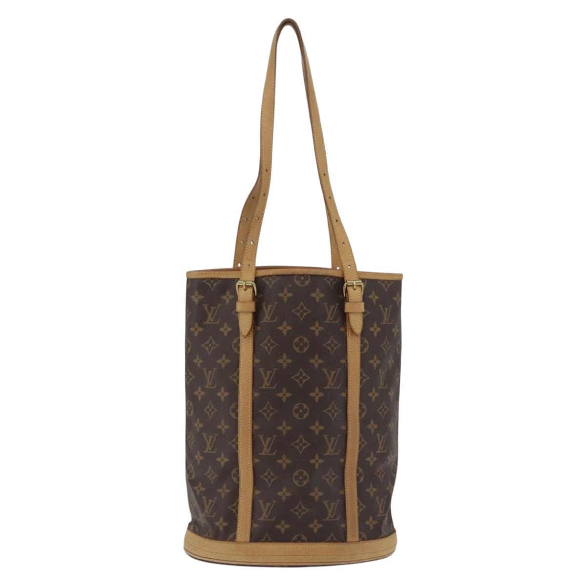 LOUIS VUITTON Monogram Bucket GM Shoulder Bag M42236 LV Auth ka3643