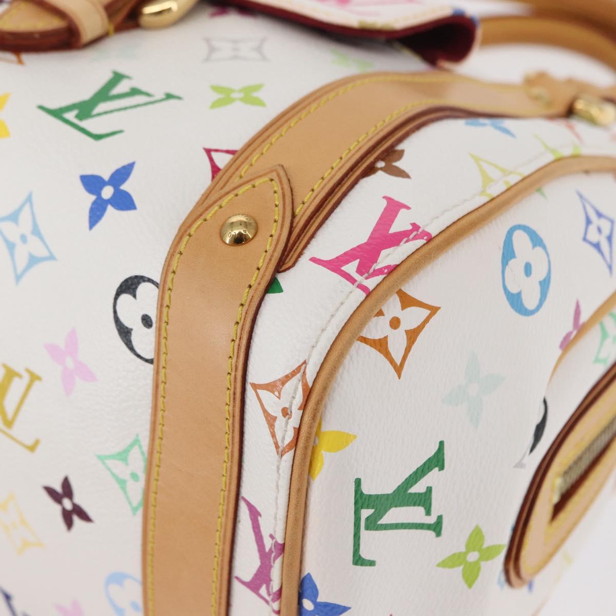 LOUIS VUITTON Monogram Multicolor Priscilla Hand Bag White M40096 Auth ka366AV