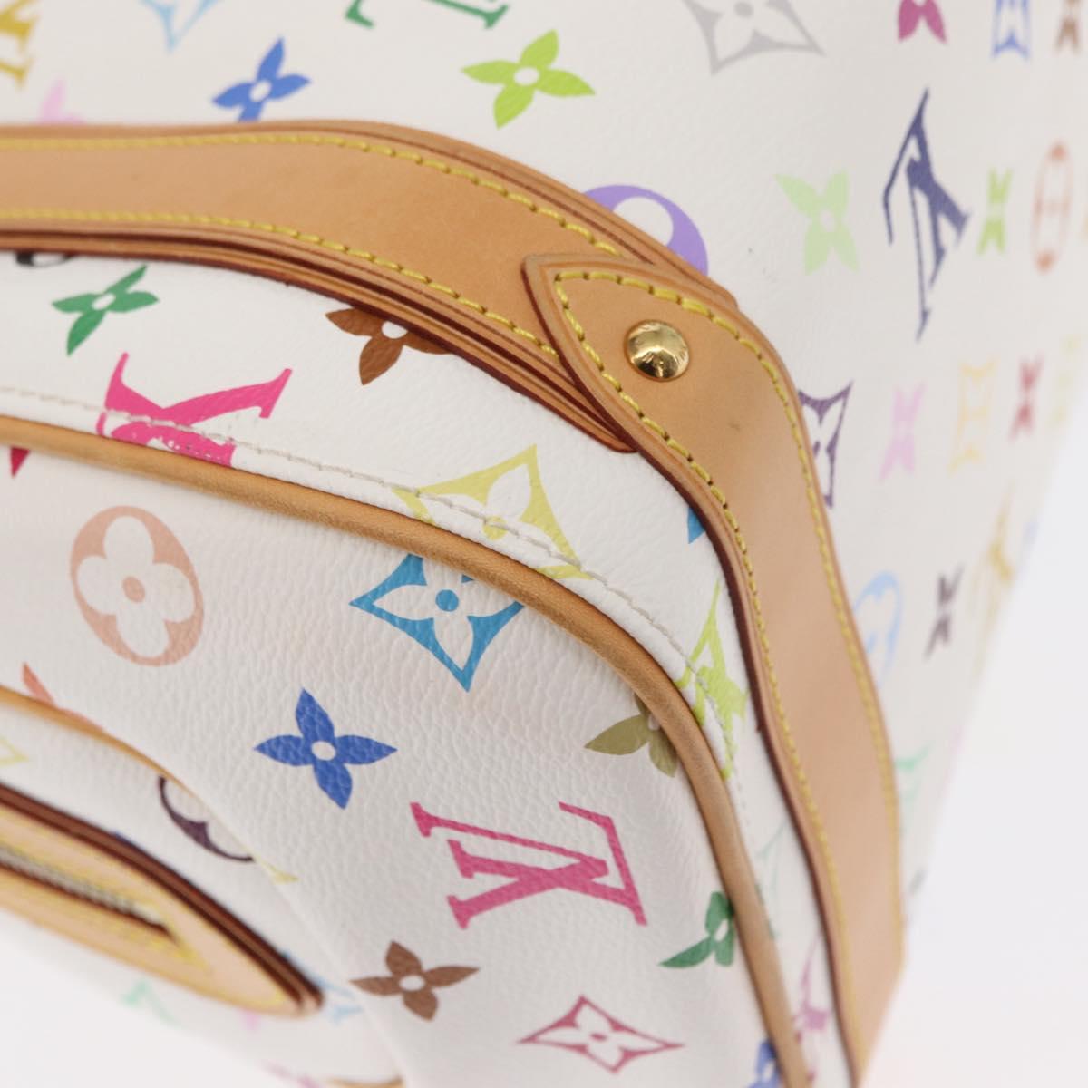 LOUIS VUITTON Monogram Multicolor Priscilla Hand Bag White M40096 Auth ka366AV