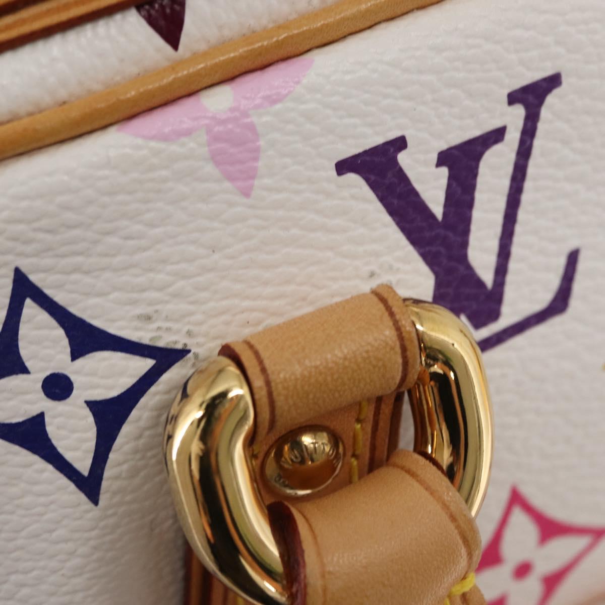 LOUIS VUITTON Monogram Multicolor Priscilla Hand Bag White M40096 Auth ka366AV