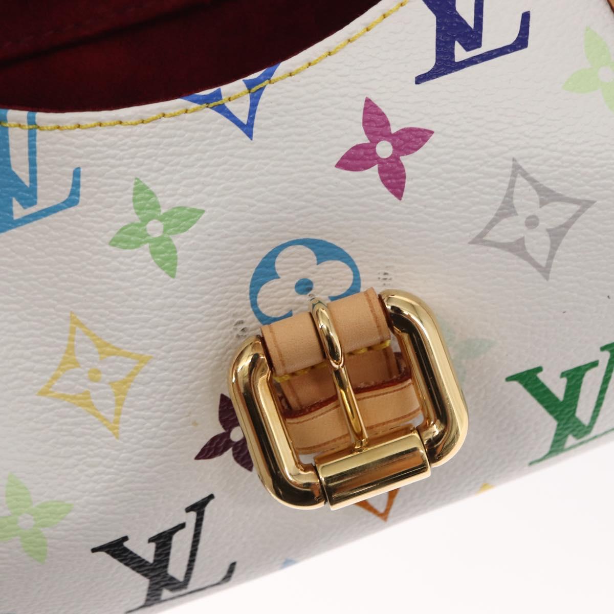 LOUIS VUITTON Monogram Multicolor Priscilla Hand Bag White M40096 Auth ka366AV