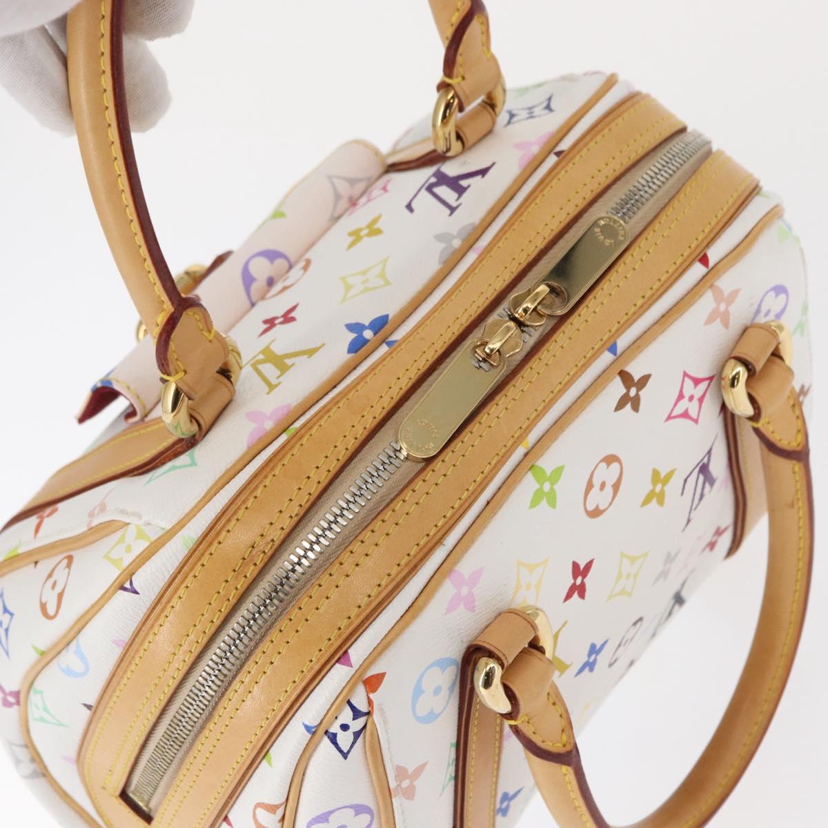 LOUIS VUITTON Monogram Multicolor Priscilla Hand Bag White M40096 Auth ka366AV