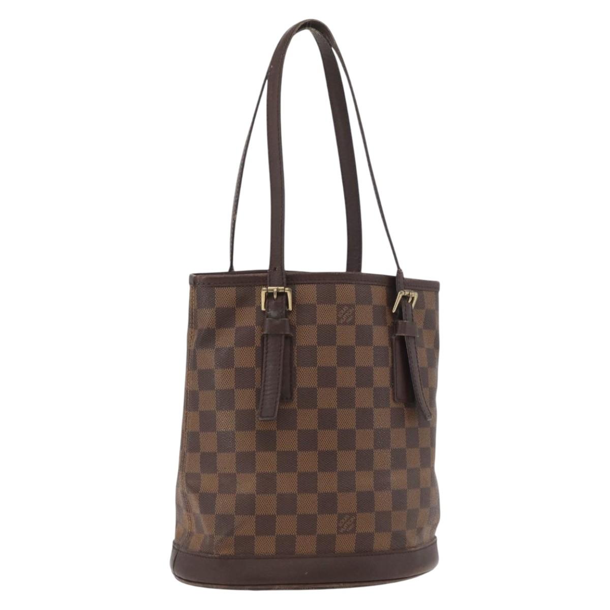 LOUIS VUITTON Damier Ebene Marais Shoulder Bag N42240 LV Auth ka3679