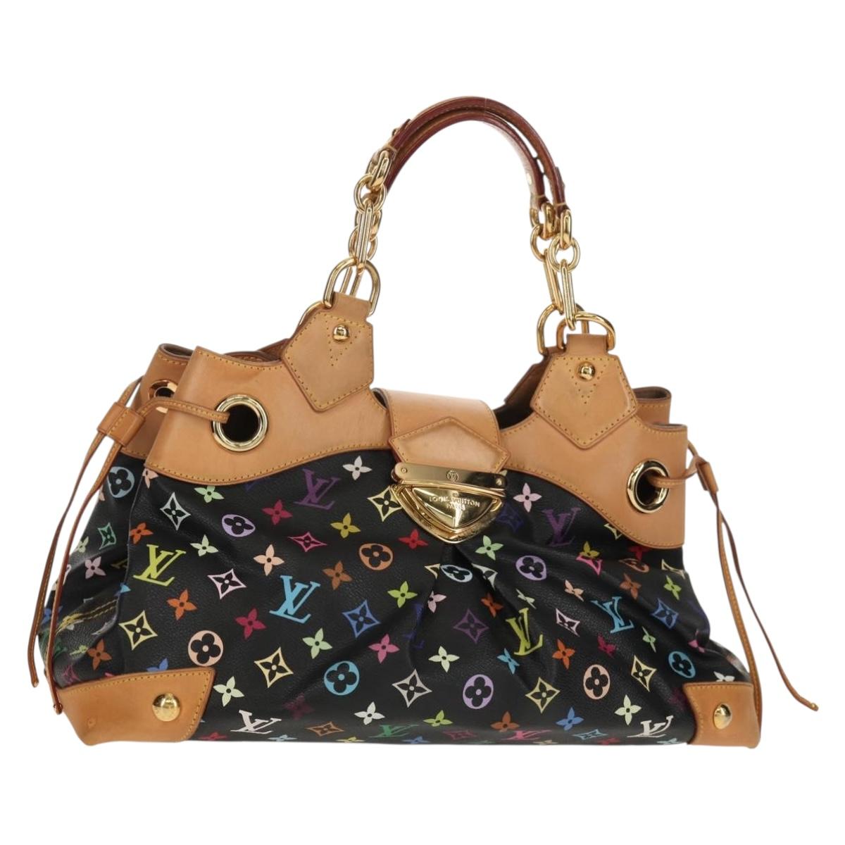 LOUIS VUITTON Monogram Multicolor Ursula Tote Bag Black M40124 LV Auth ka367AV
