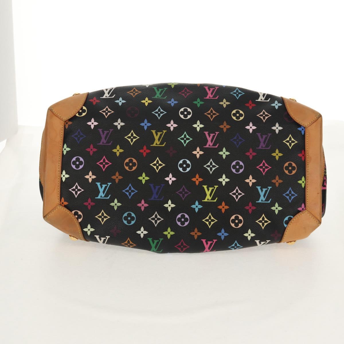 LOUIS VUITTON Monogram Multicolor Ursula Tote Bag Black M40124 LV Auth ka367AV