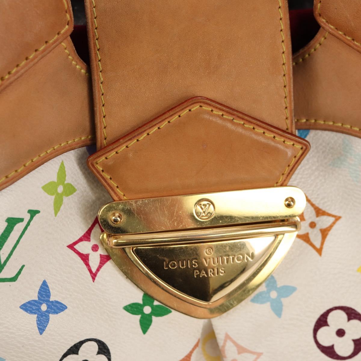 LOUIS VUITTON Monogram Multicolor Ursula Tote Bag White M40123 LV Auth ka368AV