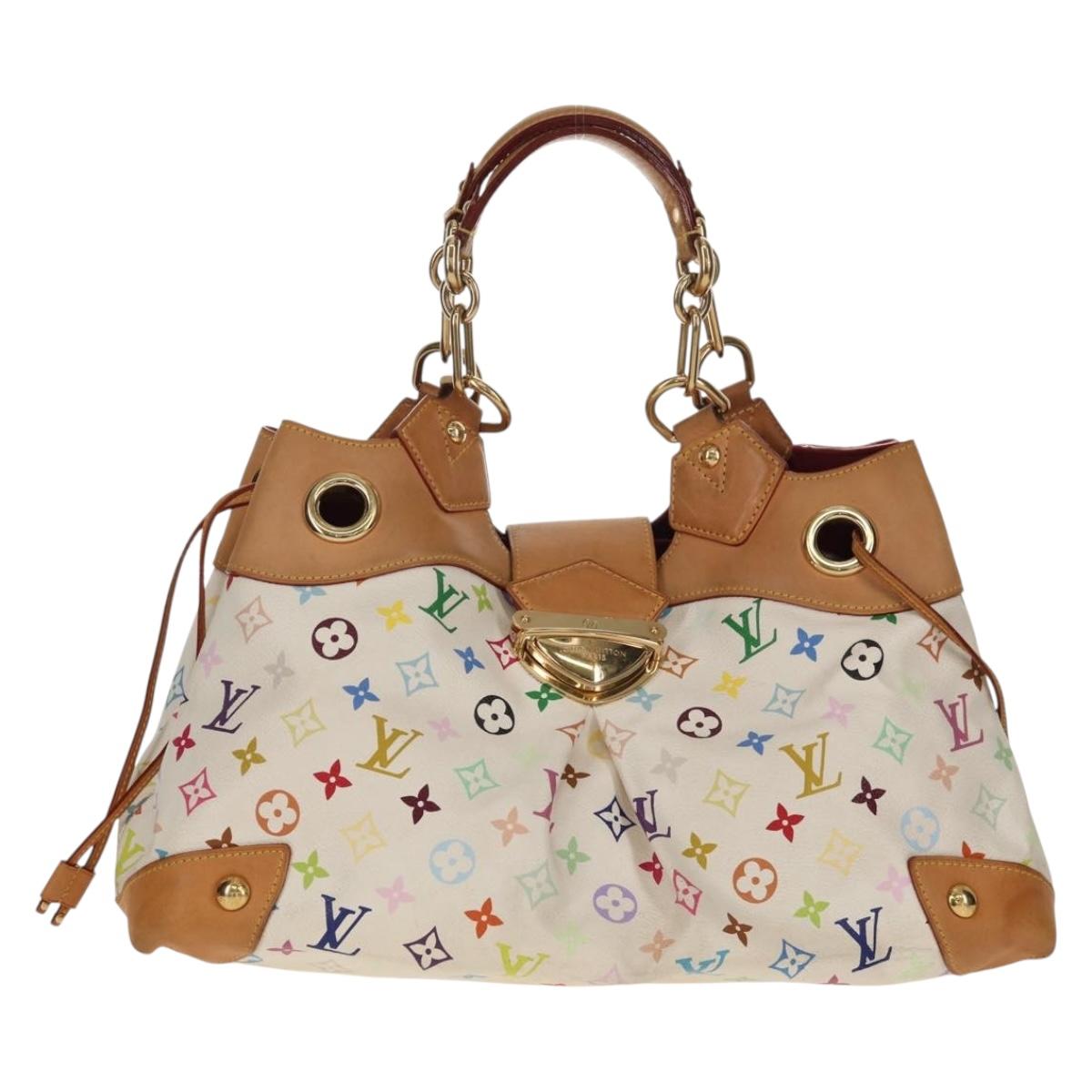 LOUIS VUITTON Monogram Multicolor Ursula Tote Bag White M40123 LV Auth ka368AV