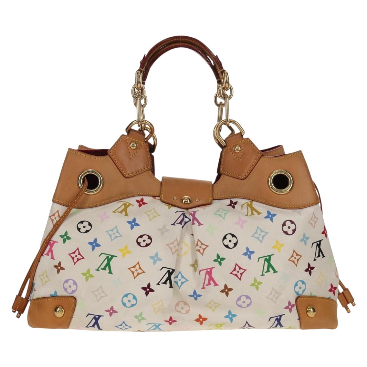 LOUIS VUITTON Monogram Multicolor Ursula Tote Bag White M40123 LV Auth ka368AV