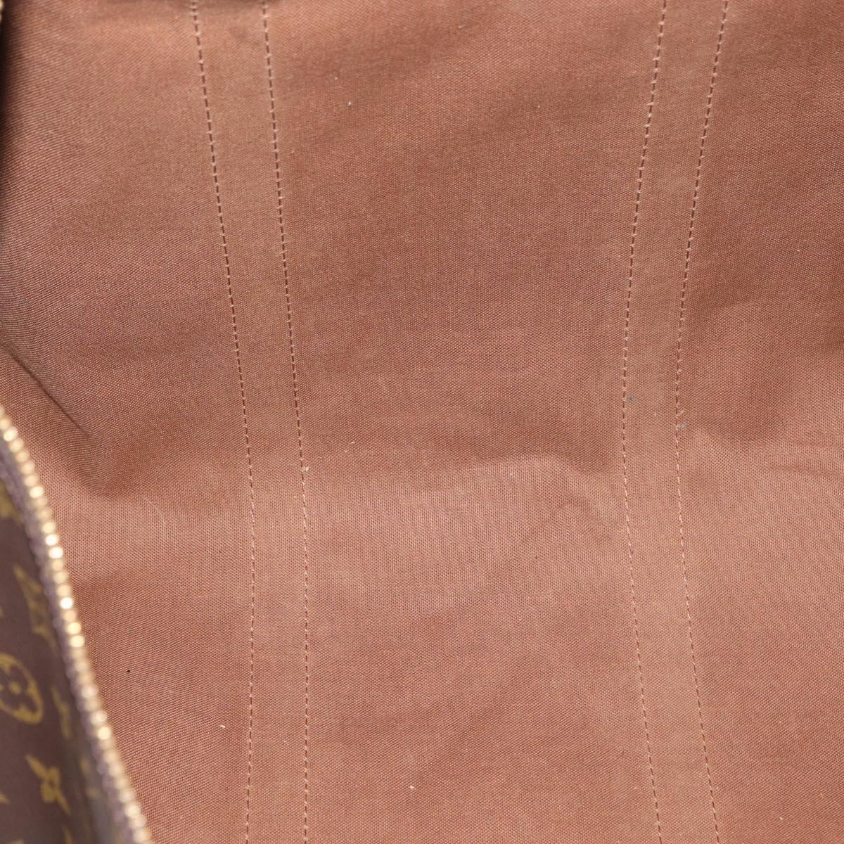 LOUIS VUITTON Monogram Keepall Bandouliere 55 Boston Bag M41414 LV Auth ka3701