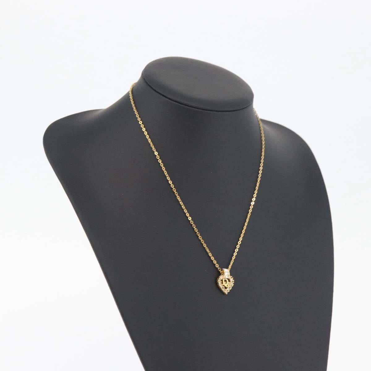 Christian Dior Necklace metal Gold Auth ka3707A