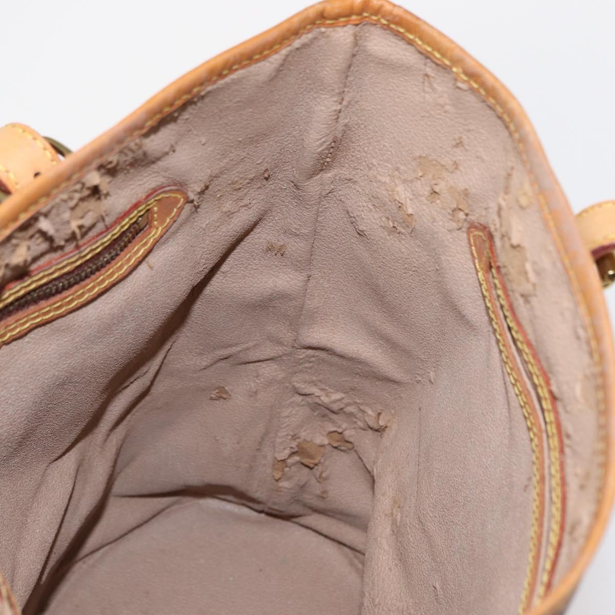 LOUIS VUITTON Monogram Bucket GM Shoulder Bag M42236 LV Auth ka371