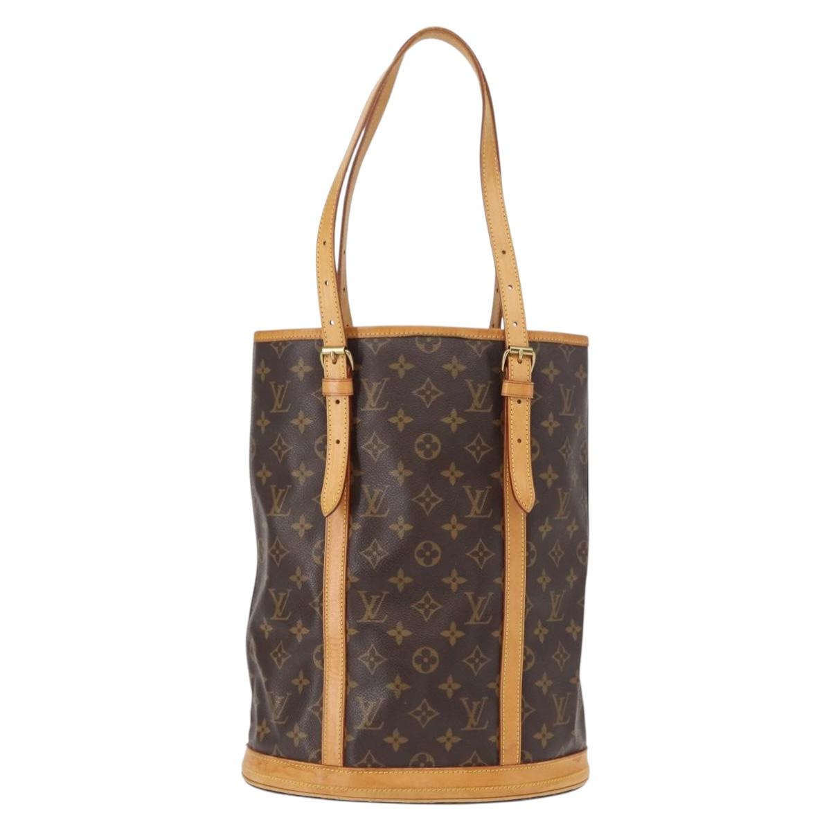 LOUIS VUITTON Monogram Bucket GM Shoulder Bag M42236 LV Auth ka371