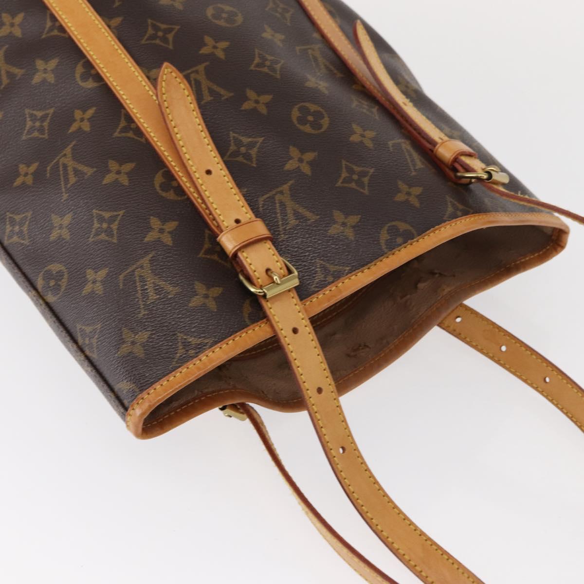 LOUIS VUITTON Monogram Bucket GM Shoulder Bag M42236 LV Auth ka371