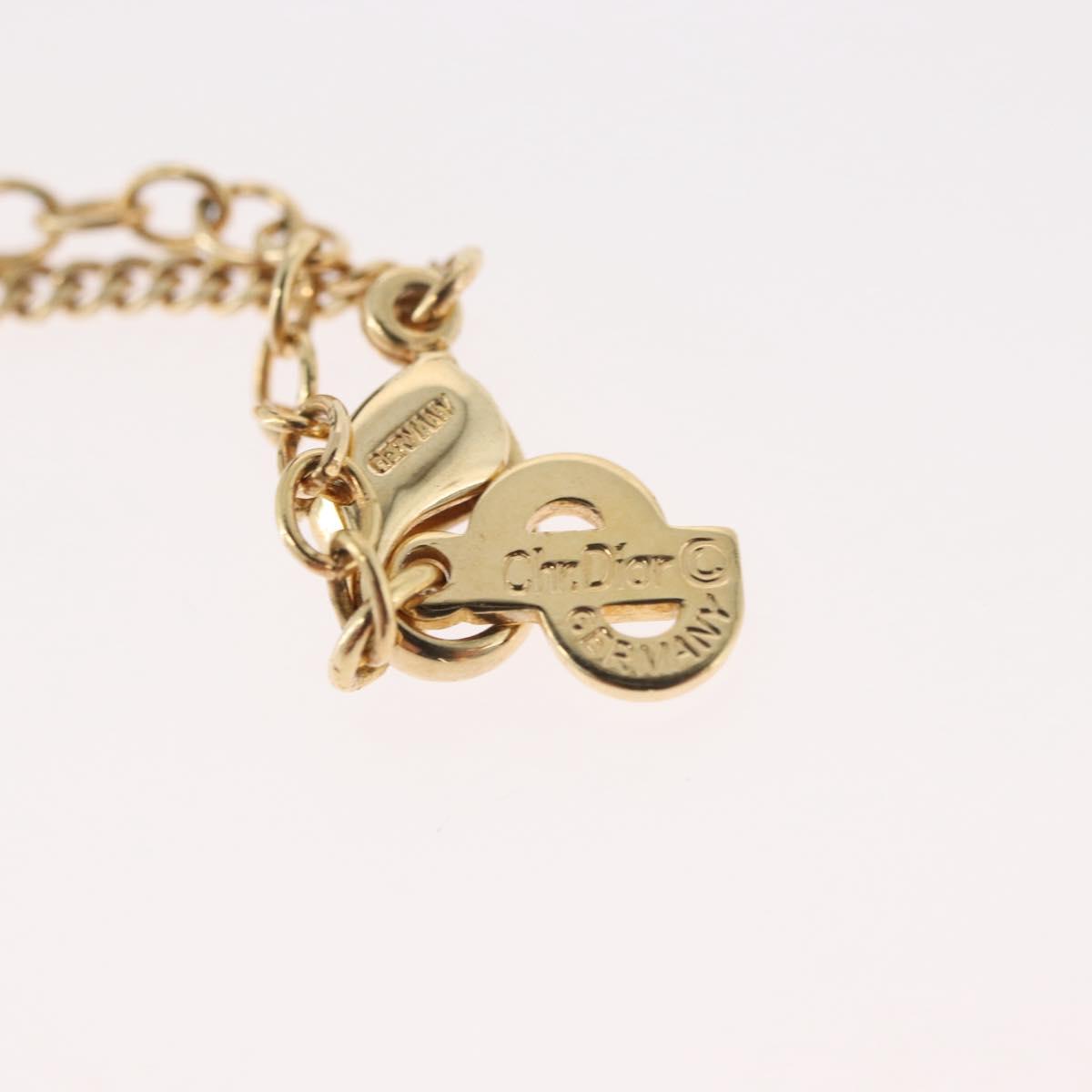 Christian Dior Necklace metal Gold Auth ka3710