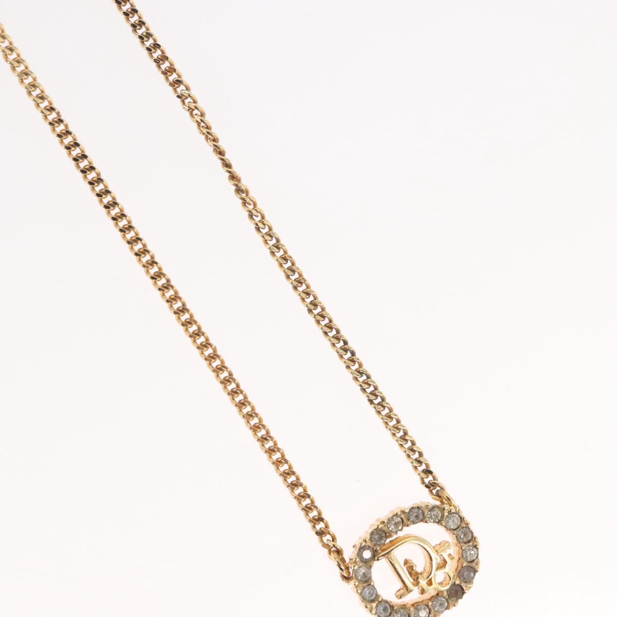 Christian Dior Necklace metal Gold Auth ka3710