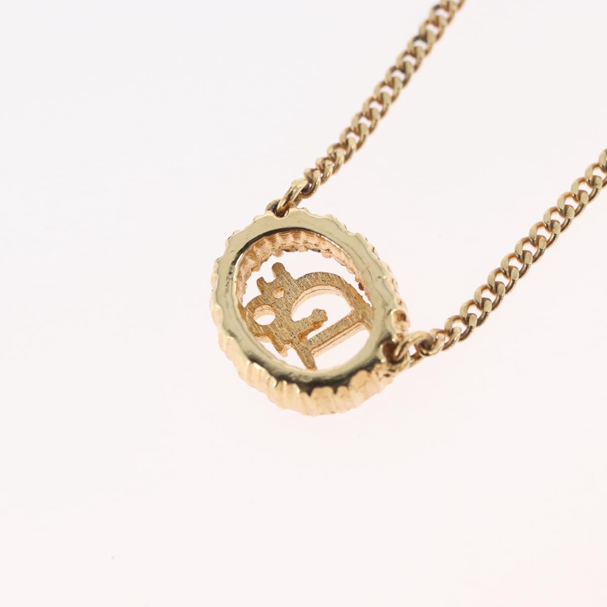 Christian Dior Necklace metal Gold Auth ka3710