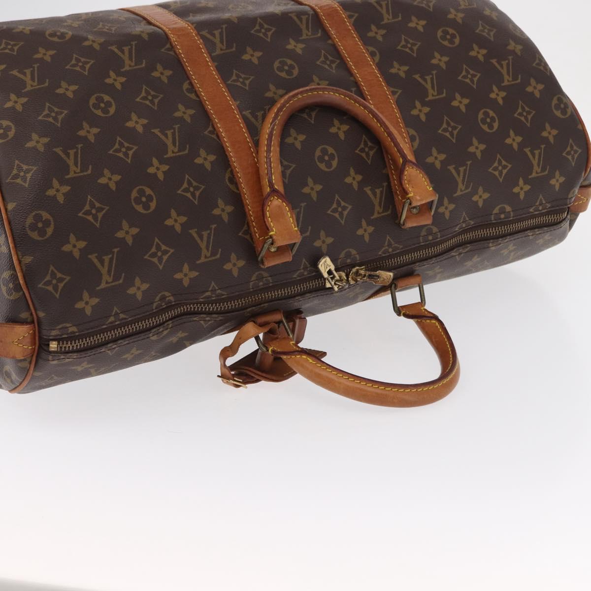 LOUIS VUITTON Monogram Keepall 50 Boston Bag M41426 LV Auth ka373