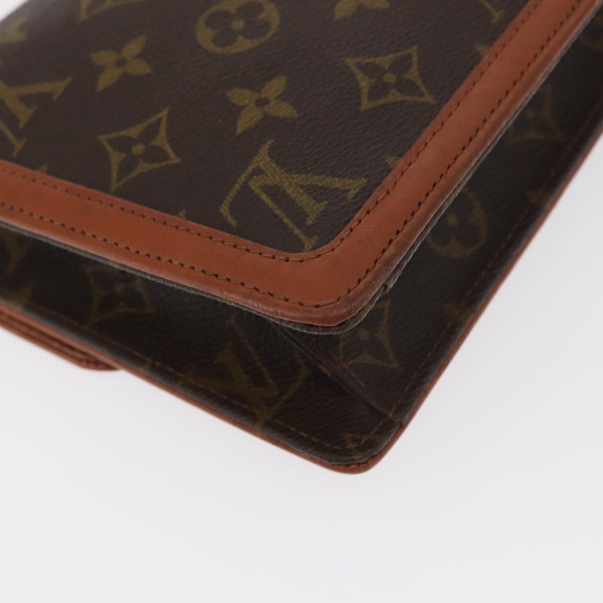 LOUIS VUITTON Monogram Pochette Dam GM Clutch Bag M51810 LV Auth ka376