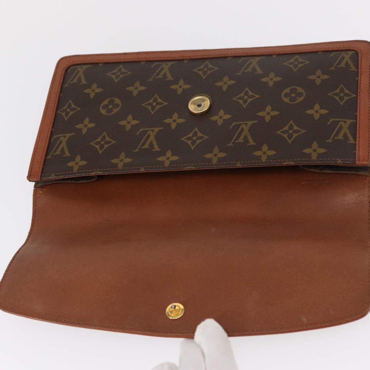 LOUIS VUITTON Monogram Pochette Dam GM Clutch Bag M51810 LV Auth ka376